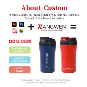 Taza de Café de Acero Inoxidable de 400 ml con Logotipo Personalizado, Taza de Viaje de Doble Pared, Taza Térmica de Oficina con Tapa y Pajita - Product Image 2