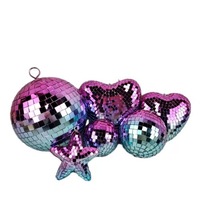 Boules de verre personnalisées de forme spéciale, rotatives. Convient pour les mariages, les soirées disco et les décorations de Noël.