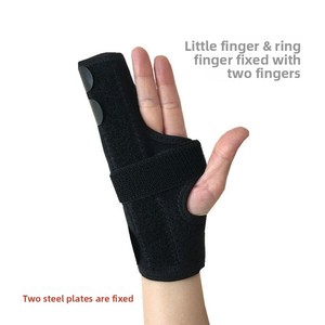 Fingerschiene Handgelenkbandage Immobilisator für Boxerfrakturen Gebrochener Ringfinger Gips Nylon Unisex - Product Image 3