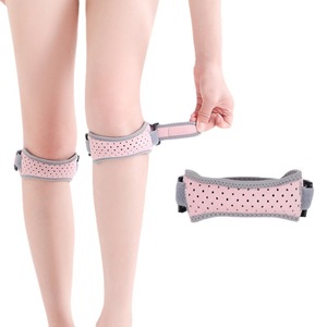 Ginocchiere regolabili in poliestere con Silicone morbido e traspirante protezione rotuleo all'ingrosso attrezzatura da allenamento portatile