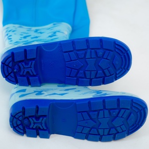 KC Blue Kids impermeabili trampolieri da pesca in pvc stivali da wading da ragazza con scarpe da pioggia - Product Image 6