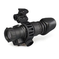 Teleskop Penglihatan Malam Inframerah Monokuler untuk Helm PVS 14 Optik dengan Pembesaran 3X dan Konstruksi Plastik Aluminium
