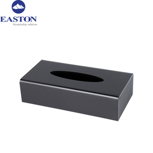 ที่ใส่กระดาษทิชชูสแตนเลสขัดเงา EASTON สำหรับห้องน้ำโรงแรม ห้องพัก กล่องกระดาษทรงสี่เหลี่ยมพร้อม # วัสดุ 304 ขนาด 250 มม. - Product Image 6