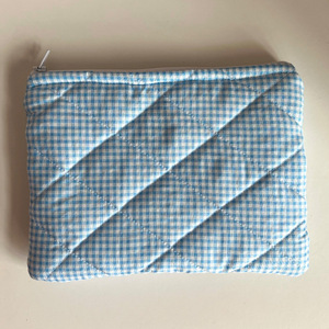 Cross-border large capacity cosmetic <b>bag</b>, fresh and portable travel cosmetic and skincare product storage <b>bag</b>, quilted flat - Product Image 5