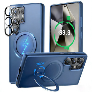 Funda de Teléfono Magnética Giratoria 360° de Lujo al por Mayor para Samsung S26 Ultra S25 Plus, Soporte con Acabado Mate, Estilo Ejecutivo para <span class=keywords><strong>Hombre</strong></span> - Product Image 6