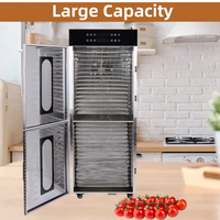 48-lades 3000W RVS groente- en fruitdroogmachine voor het bewaren van fruit en groenten 110V