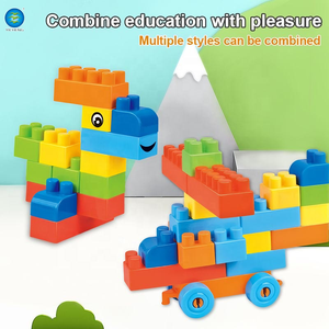 <span class=keywords><strong>Grand</strong></span> ensemble de blocs de construction éducatifs empilables multicolores, jouets de construction en plastique ABS sûr et non toxique, jouet modèle DIY, jouet train - Product Image 6