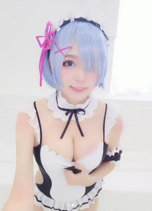 Pelucas de <span class=keywords><strong>Cosplay</strong></span> Ainizi Cortas Azul y Rosa de la Serie <span class=keywords><strong>Re</strong></span>:<span class=keywords><strong>Zero</strong></span>, Personajes de <span class=keywords><strong>Rem</strong></span> y Ram, para Niñas - Product Image 2