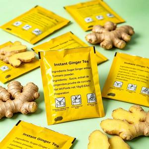 Thé instantané au gingembre <span class=keywords><strong>et</strong></span> au curcuma, naturel, à base de plantes, <span class=keywords><strong>sain</strong></span>, sachet de 18 g, boîte de 20 sachets - Product Image 4
