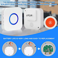 Portable sans fil étanche longue batterie système d'appel pour personnes âgées téléavertisseurs bouton maison de soins infirmiers soignant téléavertisseur avec télécommande