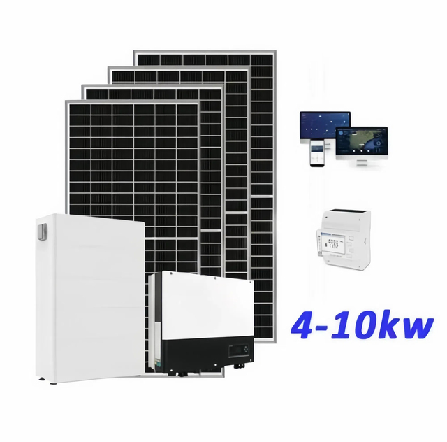 Solar Energy System Home 5KW 8KW 10KW on Grid Hybrid Solar Panel Power PV System 5000W 10000W Home Solar Energy System
