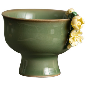 Tazza per Colazione di Alta Qualità con Bordo Arrotondato, Set Economico di Tazze e Piattini in Ceramica Dipinta Sottosmalto - Product Image 4