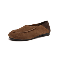 Mules plates décontractées en cuir véritable pour femme, à porter 2 façons, style sabot ouvert, chaussures de printemps
