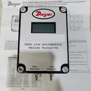 เครื่องส่งสัญญาณความดันแบบกันน้ำ Dwyer Series 616W 0.25 นิ้ว W.C. จอแสดงผล LCD ผลิตในสหรัฐอเมริกา - Product Image 2