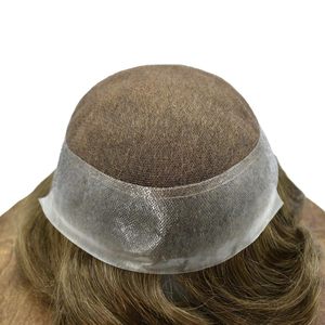 Sistema de Reemplazo Capilar XC HAIR para Hombres, con Base de Seda, <span class=keywords><strong>Cabello</strong></span> Virgen Indio, 110% de Densidad, Prótesis Capilar Transparente de Poliuretano - Product Image 4