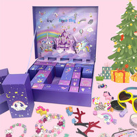 Boîte de calendrier de l'Avent de Noël, boîte cadeau compte à rebours de 24 jours, emballage cadeau vide personnalisé pour les fêtes de Noël