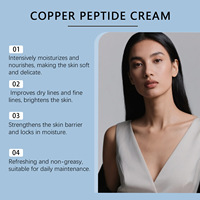 Crème pour le visage au peptide de cuivre 50g, crème hydratante quotidienne pour le visage pour les ridules et les rides, raffermissant l'élasticité de la peau, soin de la peau coréen