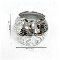 Seau à glace boule disco personnalisé en gros, refroidisseur à vin boule miroir pour fête rétro années 70, mariage, décoration de bar, vente en gros