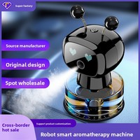 Diffuseur d'huiles essentielles intelligent pour voiture, purificateur d'air aromathérapie, distributeur automatique de parfum décoratif, 4 niveaux de parfum, longue durée