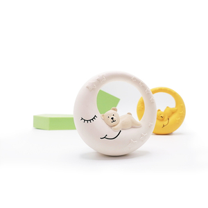 Juguetes de Goma de Hevea Brasiliensis en Forma de Luna para Baño, Mordedores Orgánicos para Bebés de <span class=keywords><strong>1</strong></span> <span class=keywords><strong>Año</strong></span> - Product Image 2