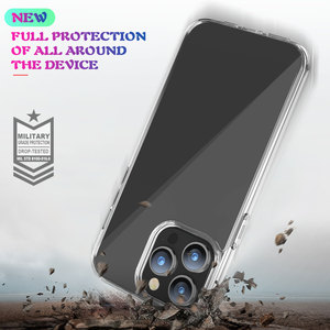 Para <span class=keywords><strong>iPhone</strong></span> 15 Pro Max Clear Case, Slim Fit 2 en 1 Hard PC Backplane Soft TPU Bumper Funda de teléfono a prueba de golpes para <span class=keywords><strong>iPhone</strong></span> 15 Pro Max - Product Image 5
