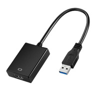 Adaptador a HDMI USB2.0 a HDMI 1080P Convertidor de audio y video Adaptador de video USB con transmisión síncrona de audio y video