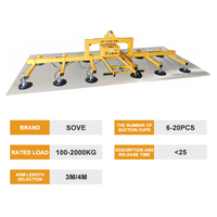 Nouvelle machine de levage pneumatique EOAT avec ventouses de levage de verre en acier inoxydable pour plaques