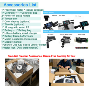 Kit di Conversione per Bici Elettrica 48v 52v 60v 72v 1500w 2000w 3000 Watt con Ruota da 19 20 24 26 27.5 28 29 Pollici - Product Image 6