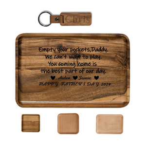 <span class=keywords><strong>Bandeja</strong></span> de Almacenamiento de Madera para Vaciar tus Bolsillos, Estilo Americano, Diseño Desmontable, Color y Logotipo Personalizables - Product Image 5