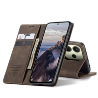 Caseme 013 Flip PU cuero soporte cartera funda protectora teléfono móvil para Xiaomi Redmi Note 14 4G Note 14 Pro