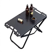 Table Tactique Pliante Moderne en Métal pour Camping, Pique-nique et Activités Extérieures (Jardin, Stand)
