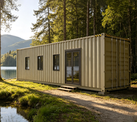 Maison conteneur modulaire préfabriquée Skyacross, démontable, portable, empilable, en kit