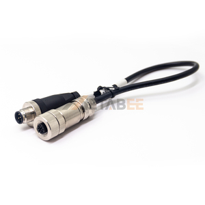 Câble d'extension M12 5 broches A-codé mâle vers femelle, assemblage de cordon de raccordement double extrémité 22AWG pour capteur et DeviceNet - Product Image 4