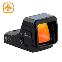 Mira de Punto Rojo Réflex Solar Táctica Focushunter para Caza con Ventana Grande de 1x26 mm, Sensor de Movimiento, a Prueba de Golpes y con Múltiples Retículas