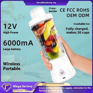360 Wát công suất cao Tritan cấp thực phẩm Máy xay sinh tố 6 lưỡi sắc nét smoothies Protein Shaker xách tay 22oz Kích thước cá nhân Máy ép trái cây máy xay sinh tố cup - Product Image 4