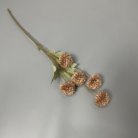 Flor Kiku Artificial de Seda Diente de León Crisantemo Pompón Falso Pequeño al Por Mayor para Decoración Floral de Interiores