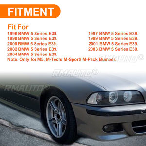 Par de molduras de guardabarros para BMW Serie 5 E39 M5 1995-2003, revestimiento del panel antisalpicaduras del parachoques delantero M, cubierta de rueda izquierda y derecha, ABS - Product Image 2