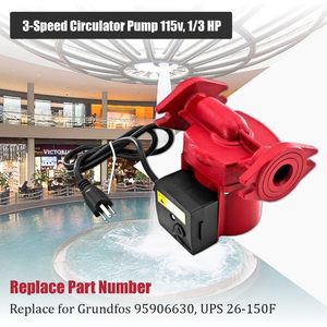 Pompe de circulation d'eau chaude 115V 60Hz 3 vitesses en fonte R-526-150T pour remplacement - Product Image 3