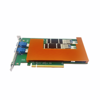 Adaptateur Ethernet PCI-E X8 à double port optique haute performance 100 Gb/s, carte réseau monomode avec puce Intel E810-CAM2