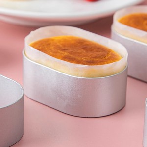 แม่พิมพ์วงรีสำหรับมูส อลูมิเนียมอัลลอยด์ 3 ชิ้น สำหรับทำชีสเค้ก อุปกรณ์ทำเค้ก - Product Image 2