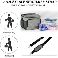 Sac isotherme personnalisé en tissu Oxford 600D épais avec bandoulière, grand sac isotherme pour aliments et vin