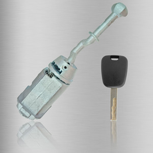 กระบอกกุญแจทรงกระบอก XT123M2 สำหรับ Citroen C4L ชุดล็อคประตูด้านซ้าย อะไหล่รถยนต์ 1 ดอก กุญแจสีเทาอ่อน พลาสติก ทองแดง โลหะผสมสังกะสี - Product Image 1