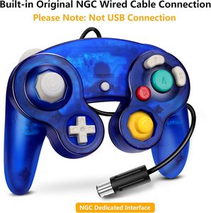 Consola de juegos GC Controlador con cable con función de vibración Controlador de juego retro clásico Adecuado para juegos de consola <span class=keywords><strong>GameCube</strong></span> - Product Image 2