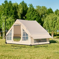Tente gonflable portable 4 saisons avec cheminée pour poêle à bois, en tissu Oxford imperméable, pour camping hivernal, 3-6 personnes, installation rapide, B2B