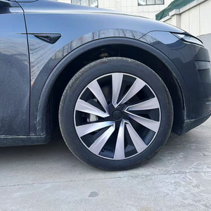 Cache-roue de voiture pour Tesla Model Y 2025 Juniper, 19 pouces, noir, protection de jante complète automobile - Product Image 1