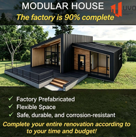 Casa Modular Prefabricada UVO, Villa de Lujo para Resort, Vivienda Adicional en el Patio Trasero, Cabaña Airbnb, Techo Inclinado, Certificación CE, AS, NZS para EE. UU. y Australia