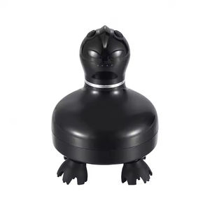 Masseur de tête léger et silencieux en ABS + silicone, respectueux de l'environnement, avec lumière rouge pour la relaxation du corps - Product Image 5