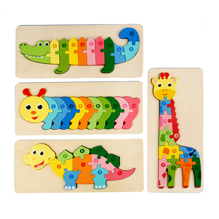 Раннего образования сборка рисунок 3d деревянная головоломка развития мозга игрушки