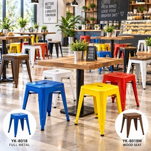 Taburete de Bar Industrial de Metal Plateado, Silla Moderna de Altura Media con Reposapiés para Hogar, Bar, Exterior, Escuela, Envío DDP a EE. UU. - Product Image 2