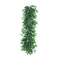 Vigne artificielle de feuilles d'Elaeagnus, Décoration de table à manger, Vigne artificielle verte à suspendre au mur, Vigne artificielle verte pour mariage